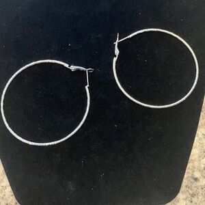 Elegant Silver Hoop Earrings
